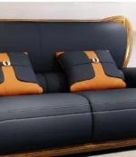 كنب جلد بتصميم اسكندافي - Image 4