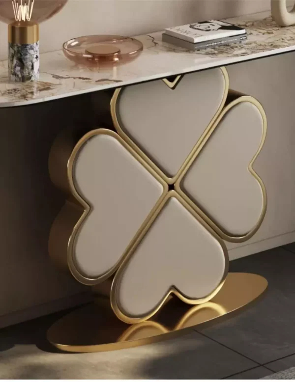 كونسول رخام على شكل وردة