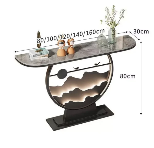 كونسول رخام مضيئ بتصميم مميز