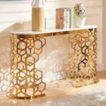 طاولة كونسول رخام بتصميم أنيق