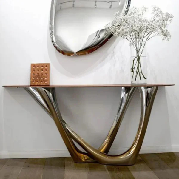 طاولة كونسول بسطح رخامي راقي