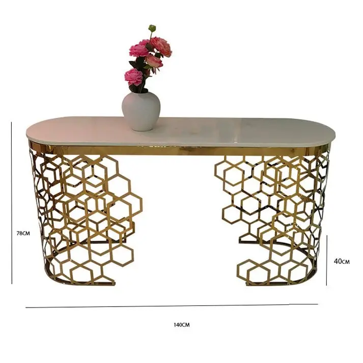 طاولة كونسول رخام بتصميم أنيق