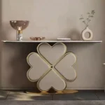 كونسول رخام على شكل وردة