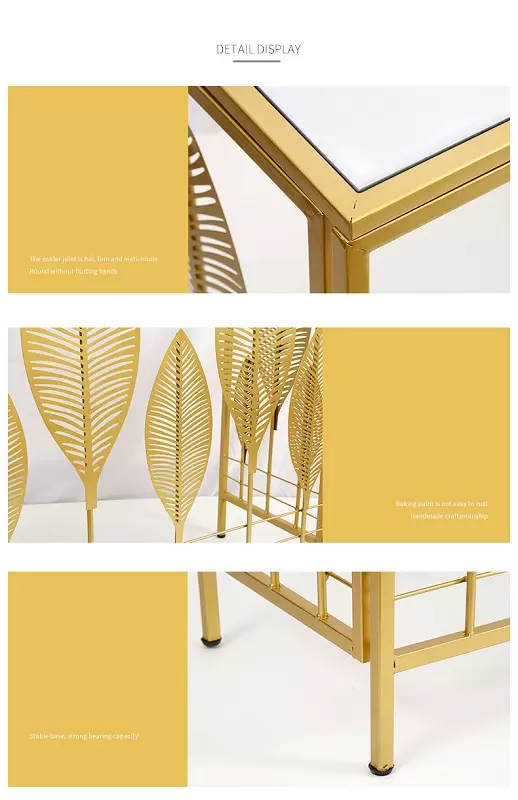 كونسول بتصميم أوراق شجر مميز