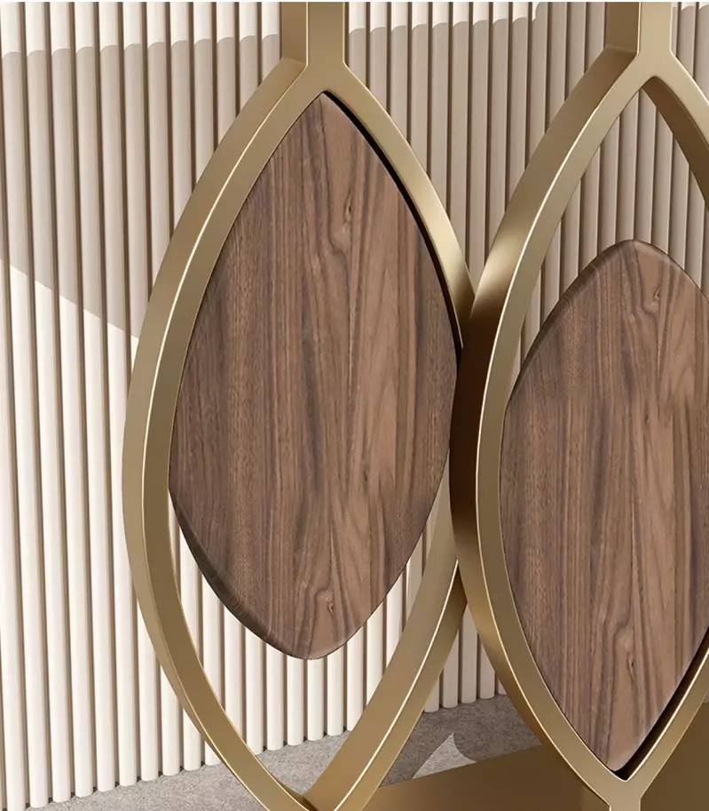 كونسول رخام على شكل ورقة شجر