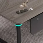 مكتب خشبي مع خزانة جانبية بأدراج مميزة - Image 10