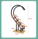 ارفف خشب ديكور على شكل قلب - Image 7