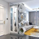 ⁦بارتشن مودرن خشب لغرفة المعيشة⁩ - الصورة ⁦3⁩