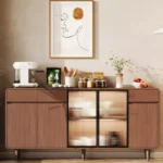 طاولة بوفيه خشب من تصميم اسكندافي - Image 8