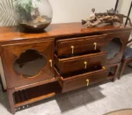 طاولة بوفيه خشب بتصميم عتيق - Image 4