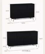 طاولة بوفيه خشب بتصميم مميز وبسيط - Image 8