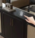 طاولة بوفيه خشب بتصميم ريفي - Image 9