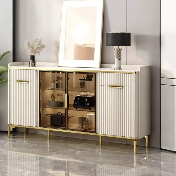 طاولة بوفيه رخام مودرن انيقة