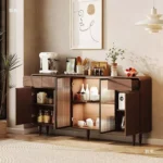 طاولة بوفيه خشب من تصميم اسكندافي - Image 3