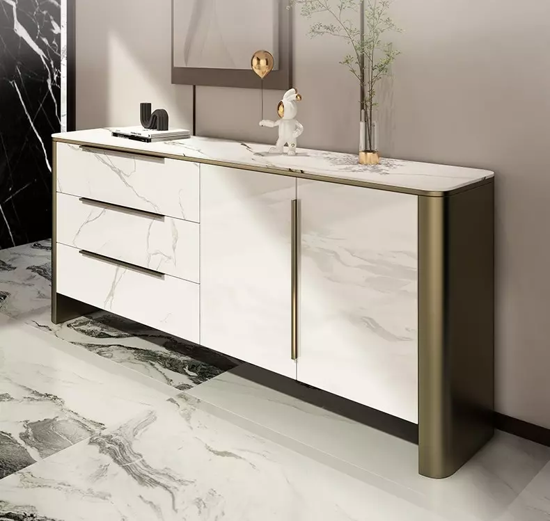 Buffet table (6) طاولة بوفيه رخام بتصميم فاخر