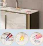 طاولة بوفيه رخام بتصميم فاخر - Image 4