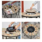 طاولة طعام مع كراسي للجلسات الخارجية - Image 7