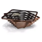 طاولة قهوة من خشب على شكل معين - Image 4