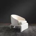 كرسي مفرد مع مسند للقدم كلاسيك