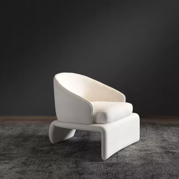 كرسي مفرد مع مسند للقدم كلاسيك