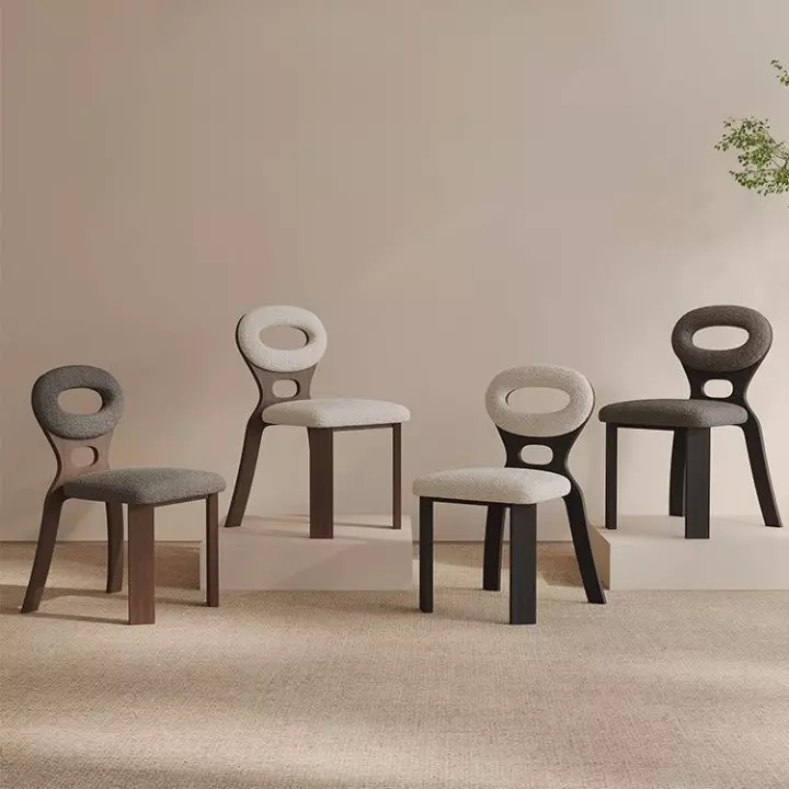 Single chair (1) كرسي طاولة طعام خشب بتصميم بسيط