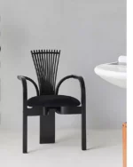 ⁦كرسي طاولة طعام مودرن بمساند ذراعين ⁩ - الصورة ⁦2⁩