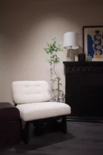 كرسي مفرد خشب لغرفة المعيشة - Image 3