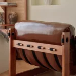 كرسي مفرد جلد من تصميم ايطالي - Image 10