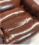 كرسي مفرد جلد من تصميم ايطالي - Image 9