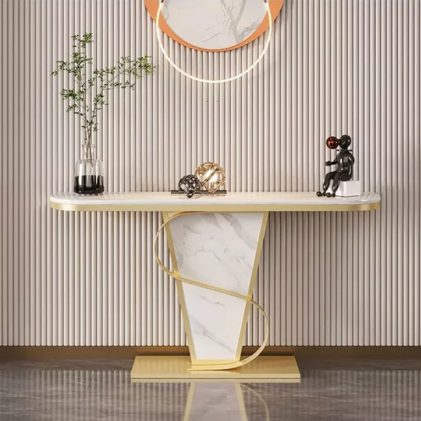 طاولة كونسول رخام بتصميم أنيق