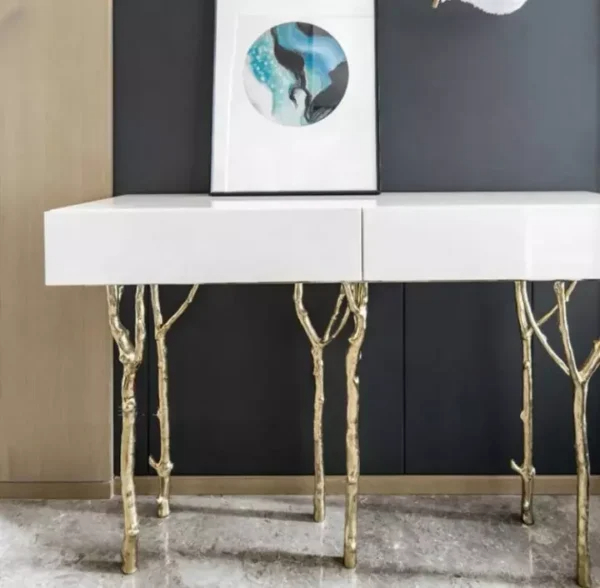 كونسول مودرن بقاعدة على شكل غصن شجرة