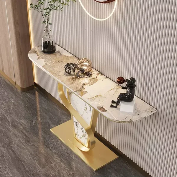 طاولة كونسول رخام بتصميم أنيق