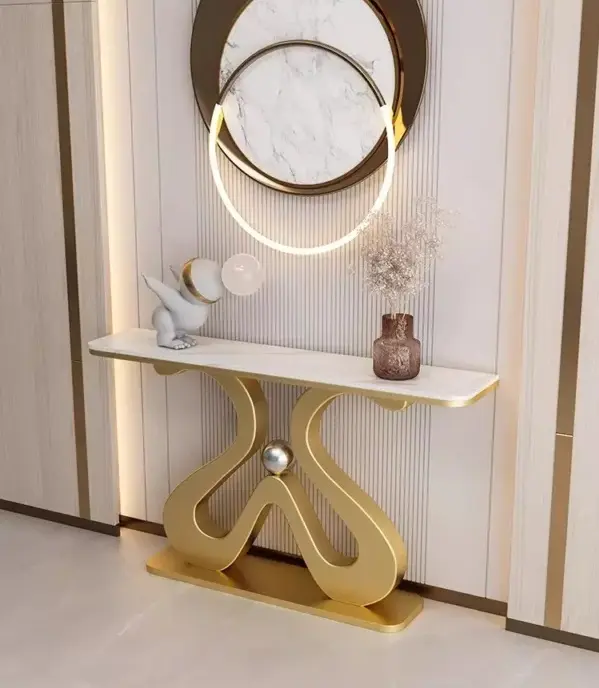 كونسول رخام بتصميم فاخر وأنيق