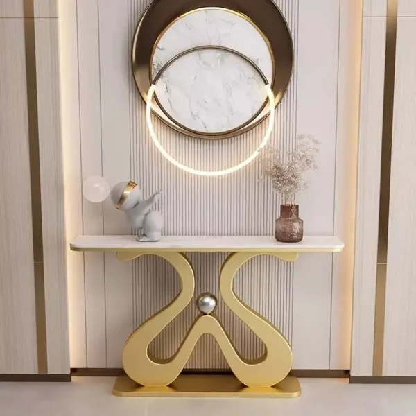 كونسول رخام بتصميم فاخر وأنيق