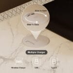 ⁦طاولة جانبية للسرير بتصميم ذكي⁩ - الصورة ⁦7⁩