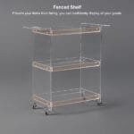 ⁦عربة تقديم أنيقة بثلاثة أرفف بتصميم عصري⁩ - الصورة ⁦11⁩