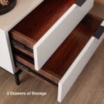 طاولة جانبية للسرير خشبية - Image 6