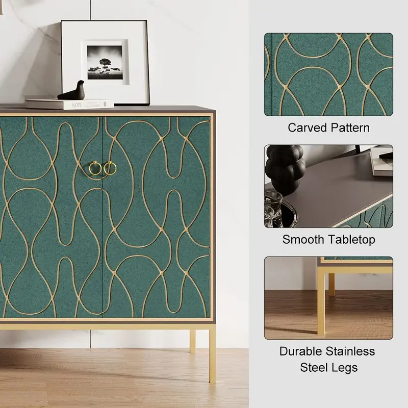 بوفيه (10) طاولة بوفيه جانبية لغرفة الطعام