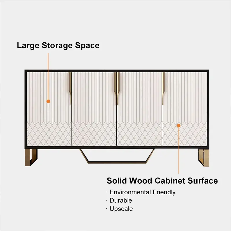 بوفيه بأربعة أبواب لغرفة الطعام