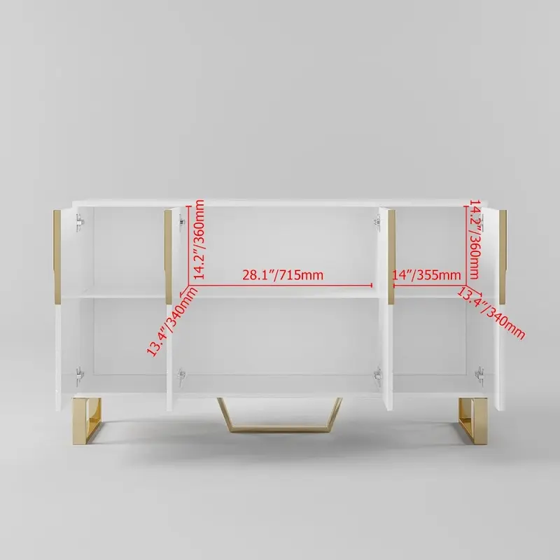 بوفيه بأربعة أبواب لغرفة الطعام