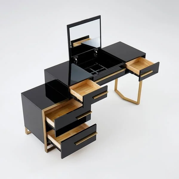 طاولة تسريحة غرفة نوم بتصميم انيق