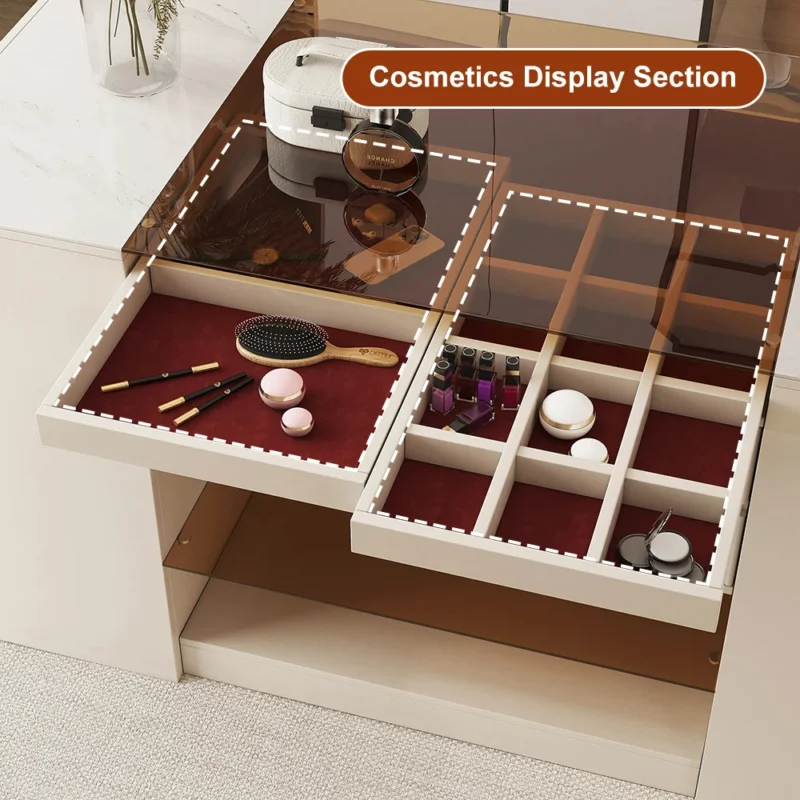 خزانة ملابس بيضاء مودرن مع أدراج وأبواب