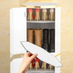 خزانة أحذية عصرية دوارة بثلاثة قطع مع أبواب مثالية للمداخل - Image 5