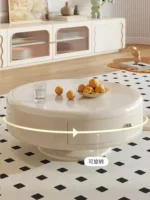 طاولات قهوة دائرية متداخلة بتصميم انيق