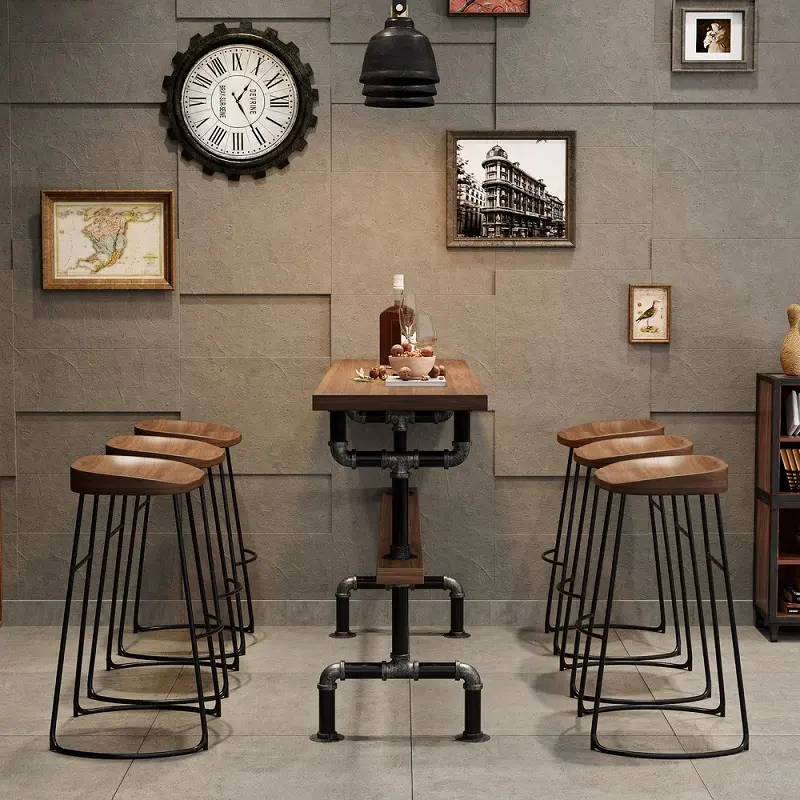 طاولة بار جانبية من رخام بتصميم فاخر