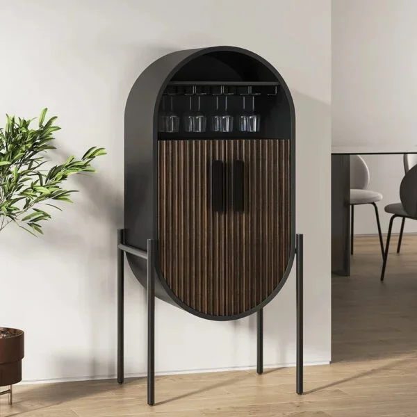 طاولة بار على شكل بيضاوي