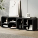 طاولة تلفاز وخزانة كتب متعددة الاستخدامات - Image 2