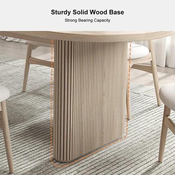 طاولة طعام خشب قابلة للتمديد