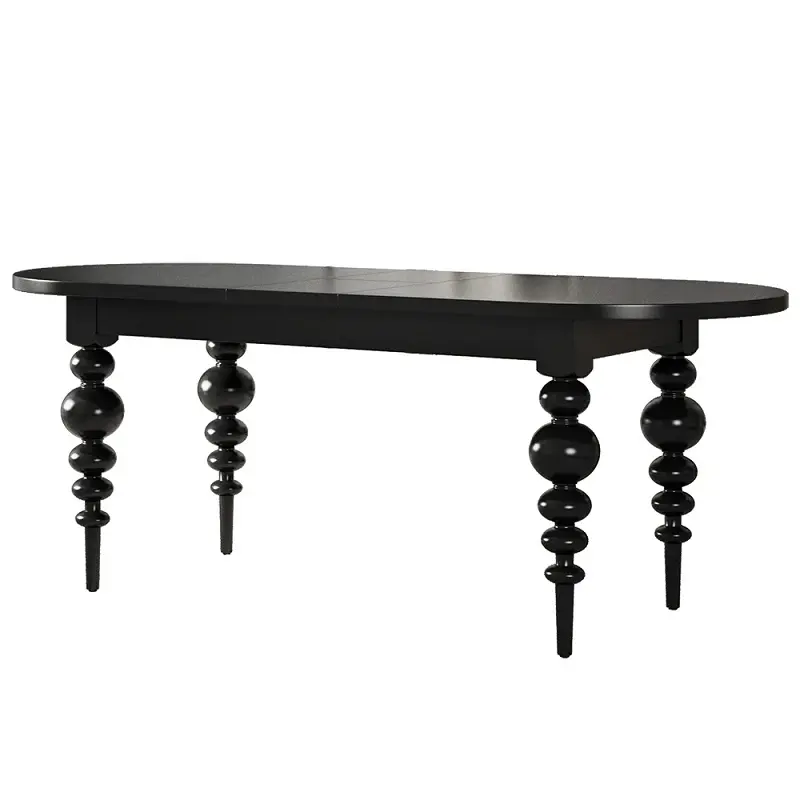 طاولة طعام بيضاوية قابلة للتمديد