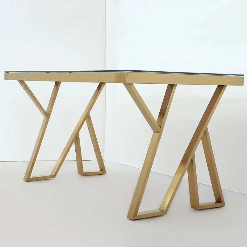 طاولة طعام رخام مودرن على شكل مستطيل